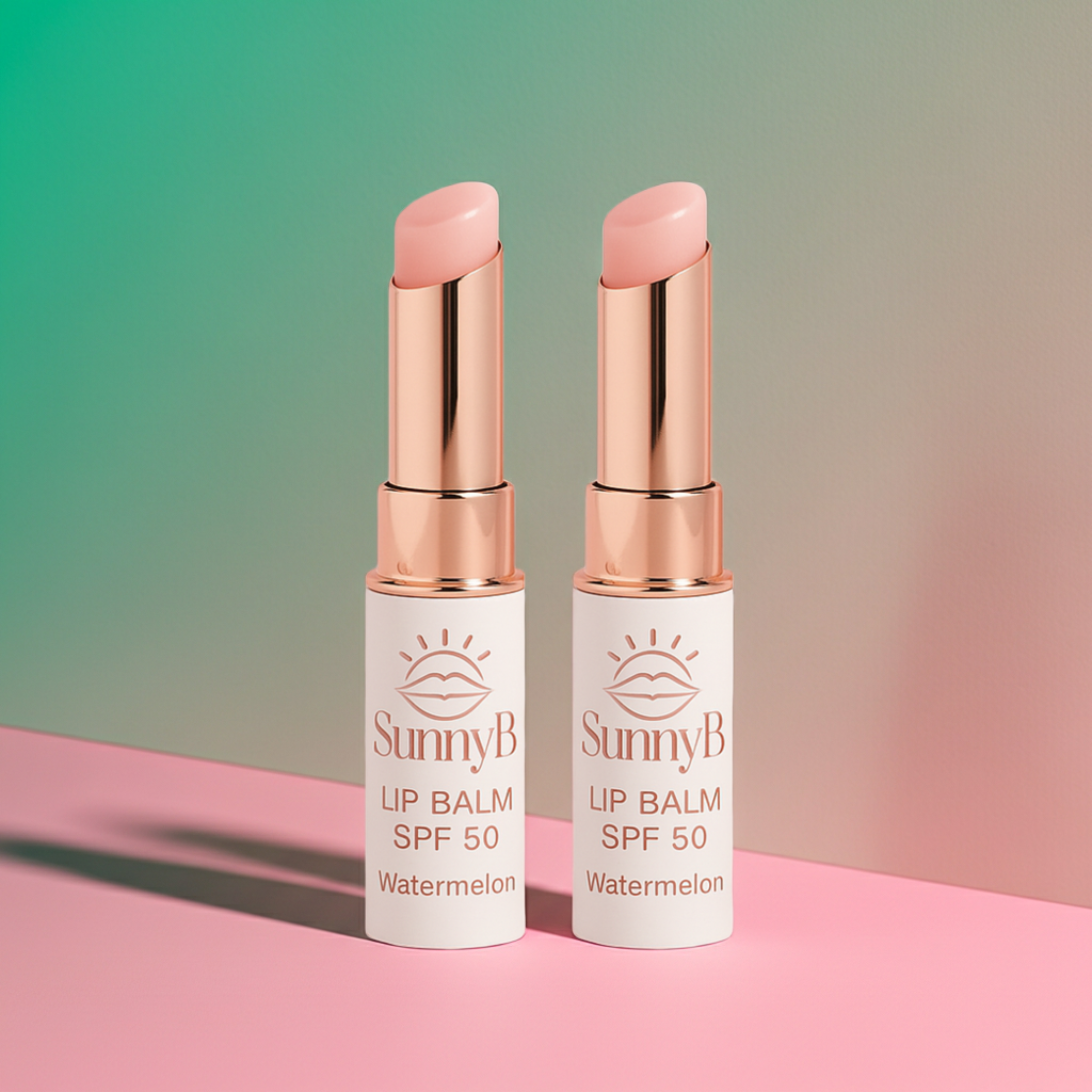 SunnyB Pretty Girl Duo SPF50+ Lip Balm Twin Pack Glossy