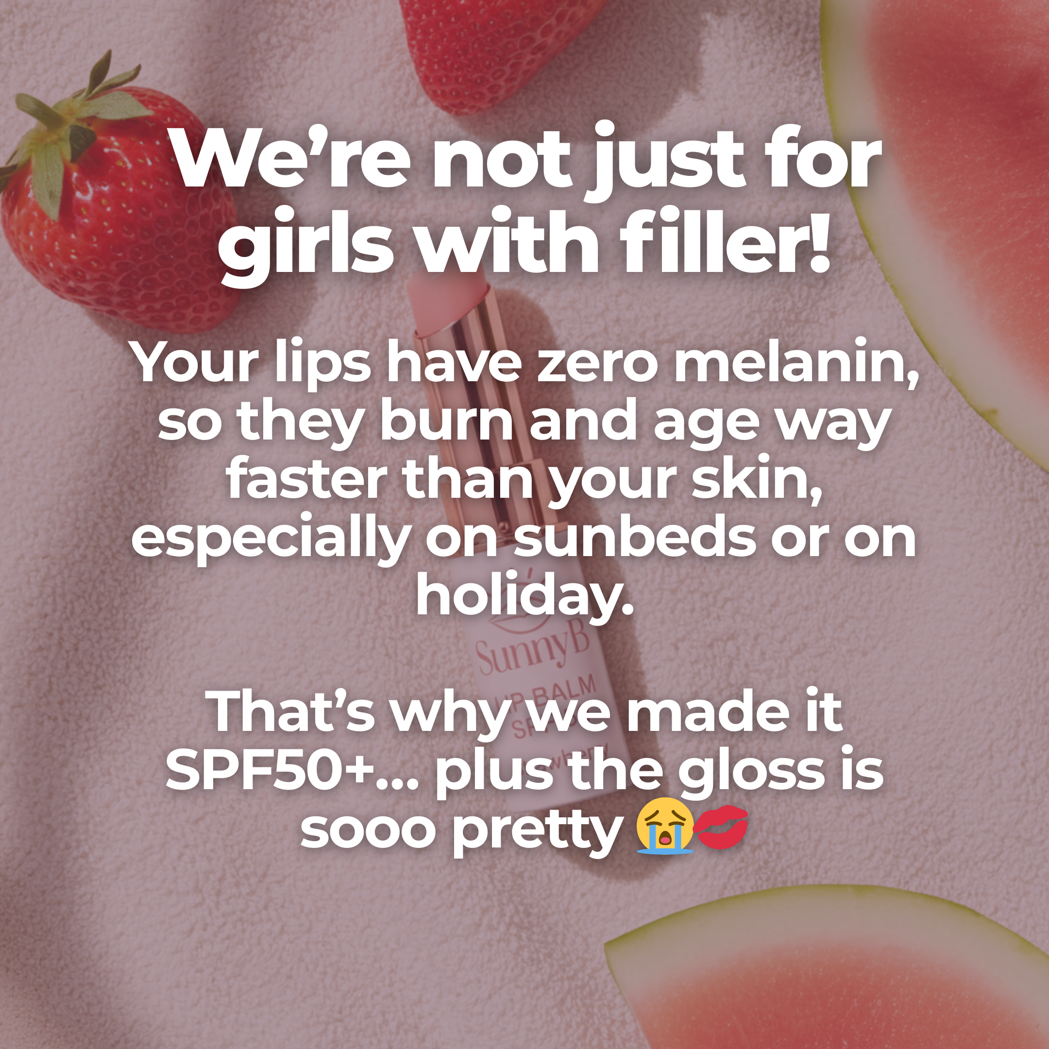 SunnyB SPF50+ Lip Balm - Watermelon