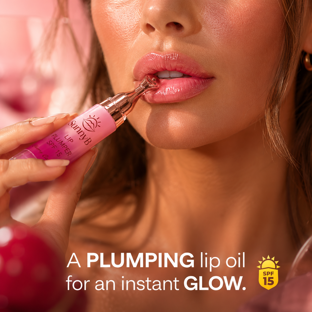 SunnyB Plumping Lip Oil SPF15 — Cherry Colada